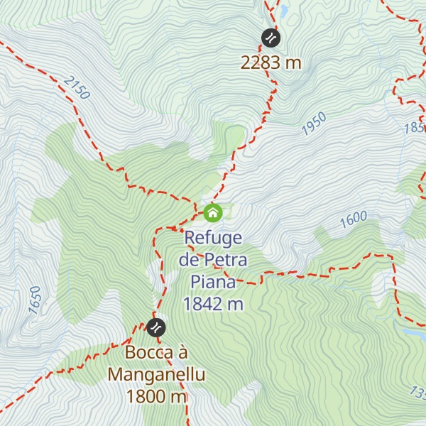 Map of Refuge de Petra Piana