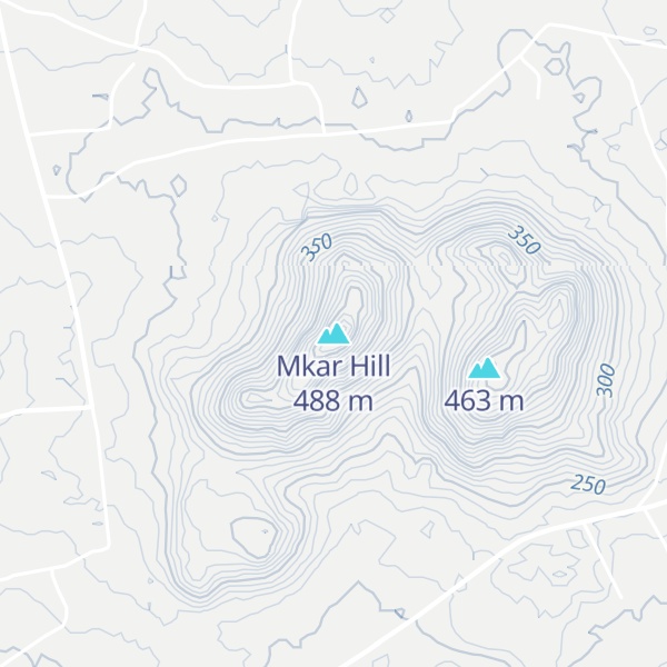 Map of Mkar Hill