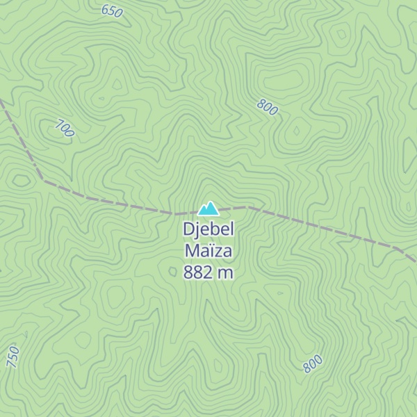 Map of Djebel Maïza