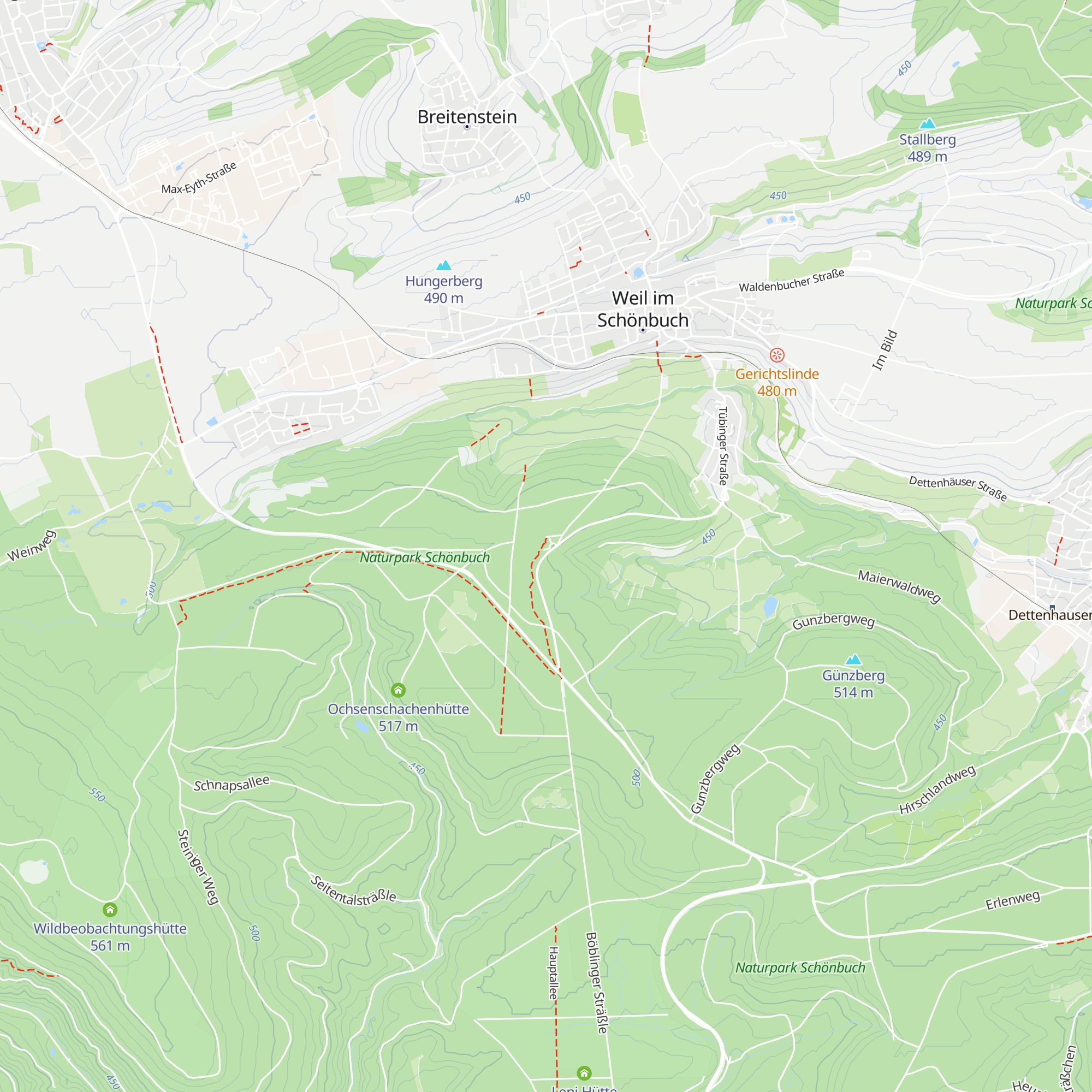 Waldgasthof Weiler Hütte map