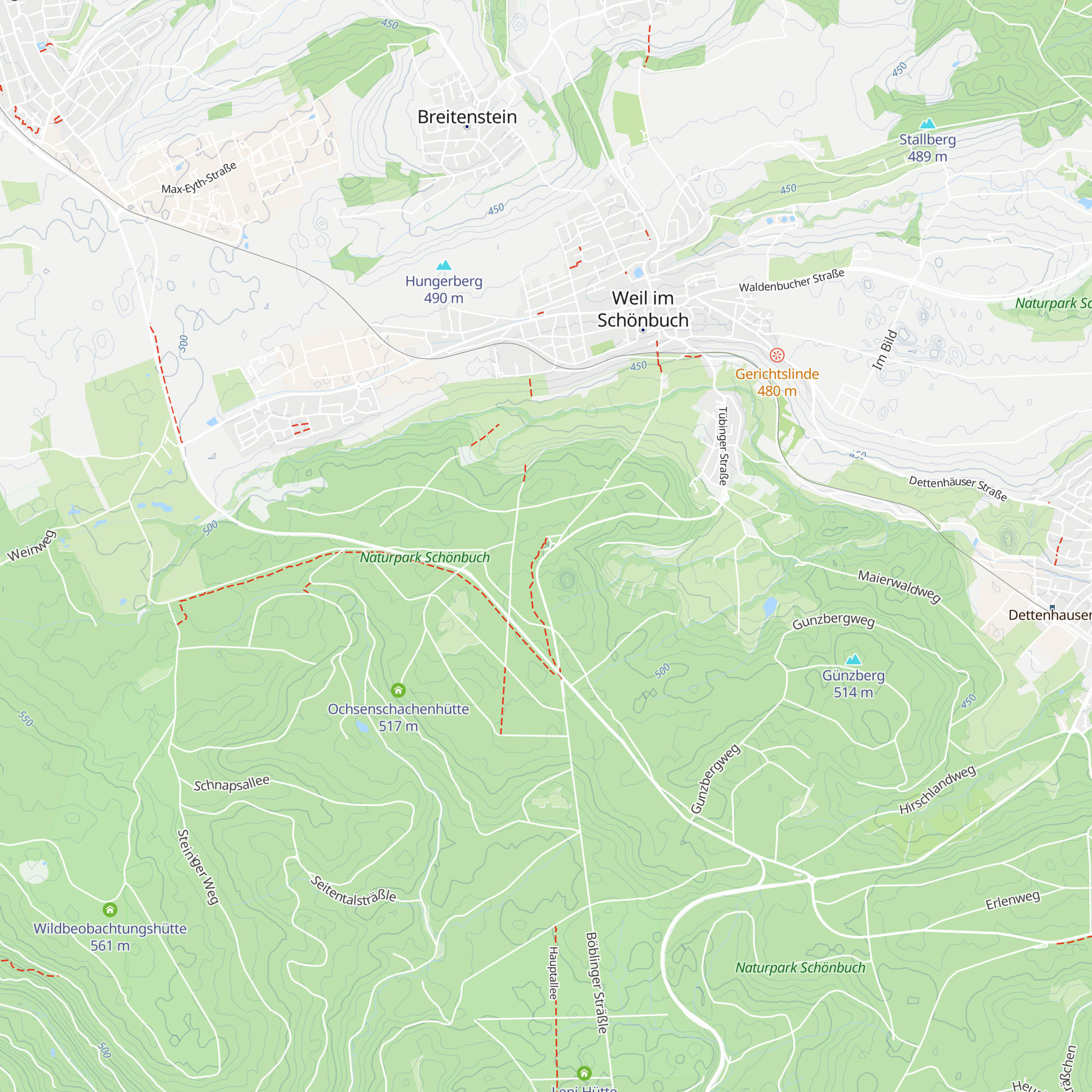 Waldgasthof Weiler Hütte map