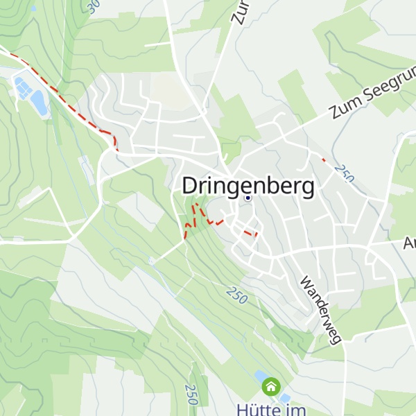 Map of Burg Dringenberg