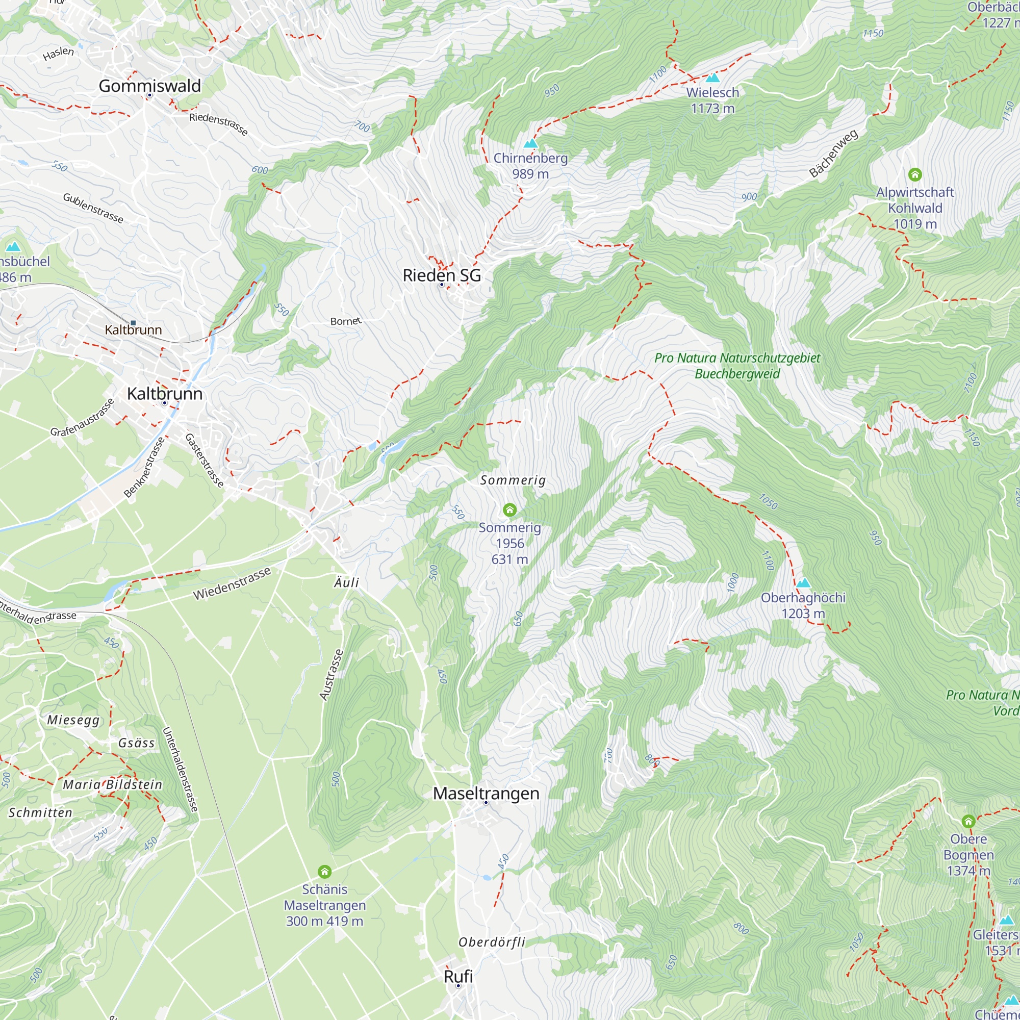 Sommerig 1956 map
