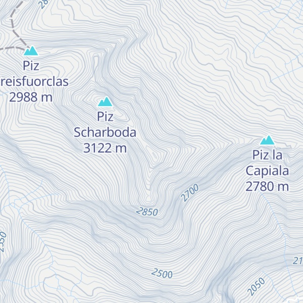 Map of Piz Val Nova