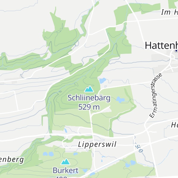 Map of Schliinebärg