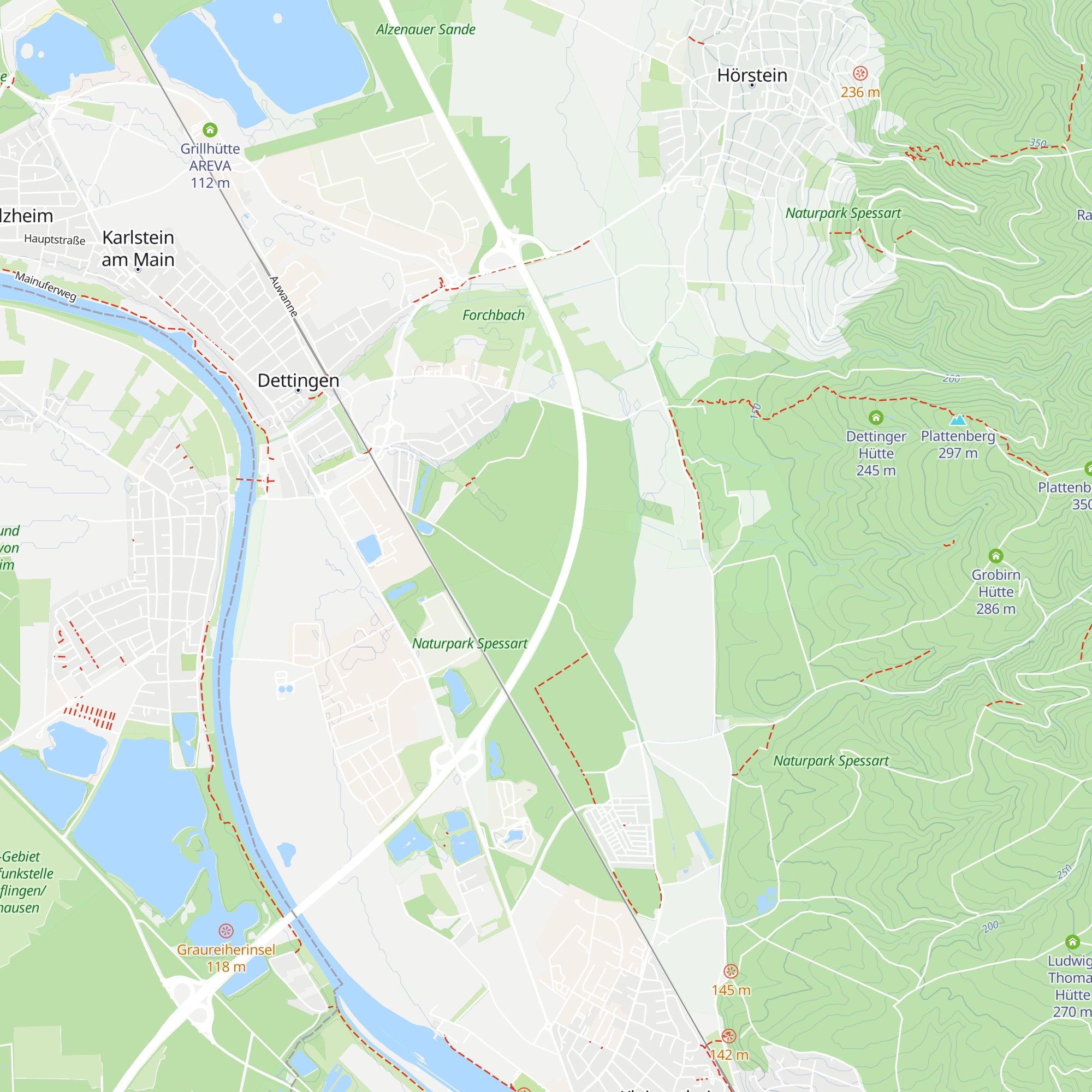 Hütte map