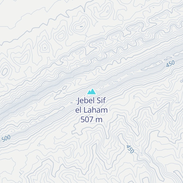 Map of Jebel Sif el Laham