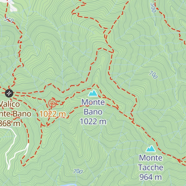 Map of Monte Bano