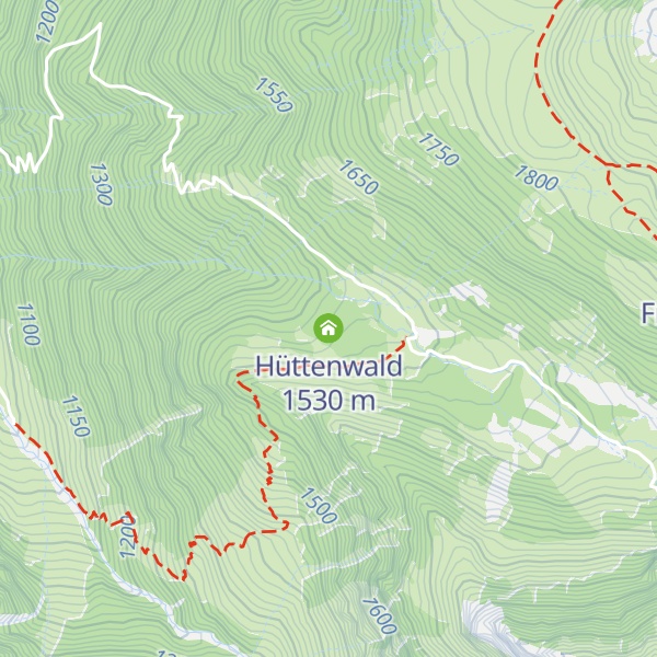 Map of Hüttenwald