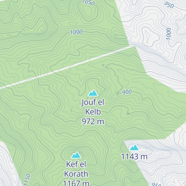 Map of Jouf el Kelb