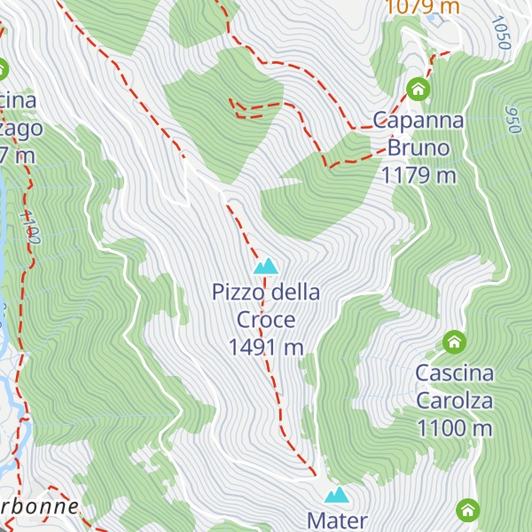 Map of Pizzo della Croce