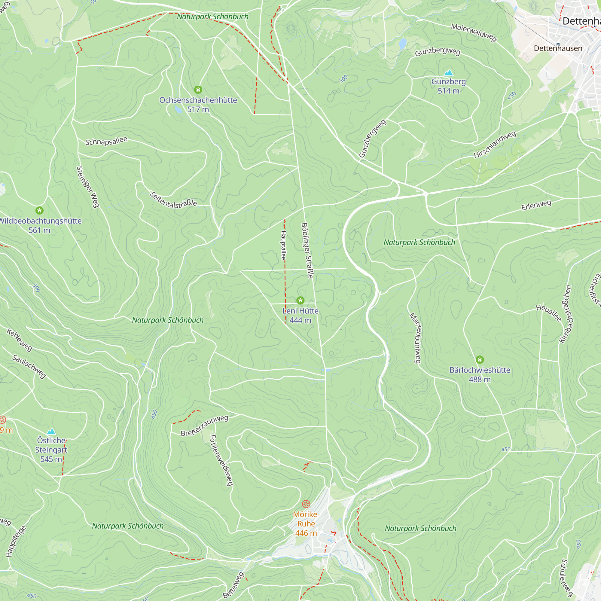Leni Hütte map