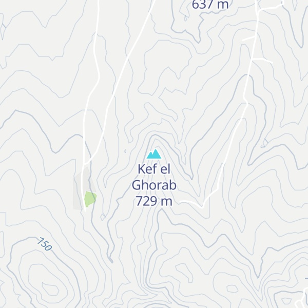 Map of Kef el Ghorab