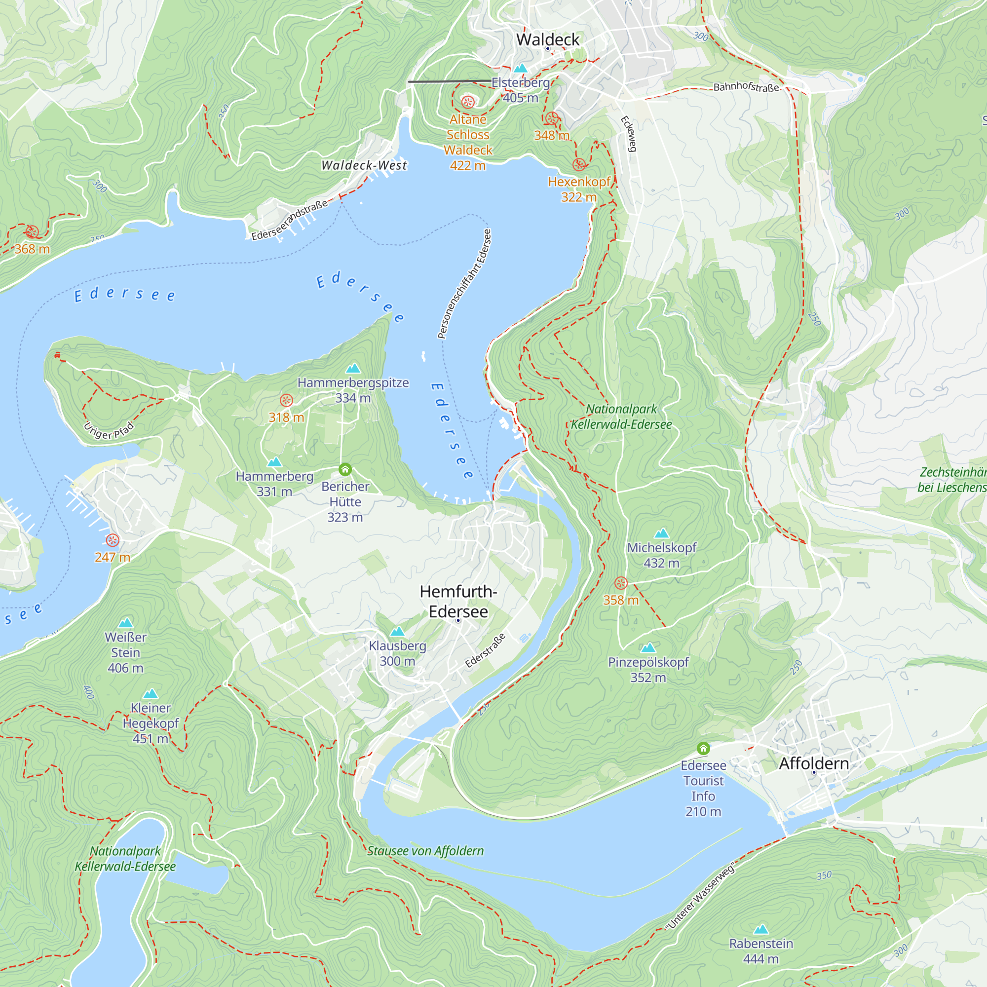 InfoPoint Edersee map