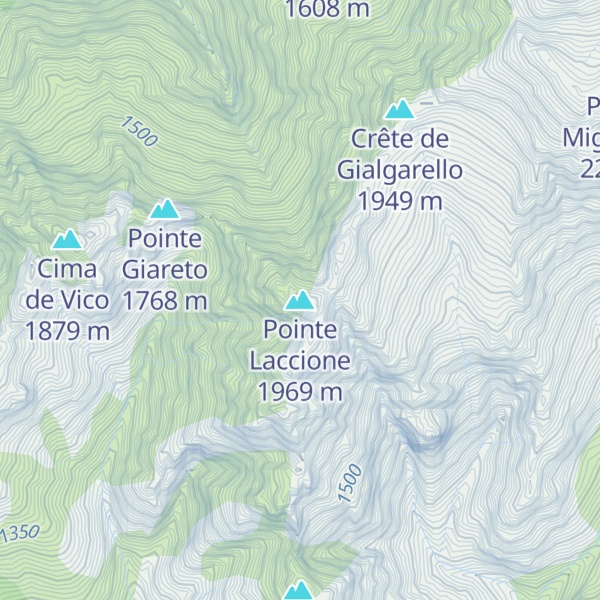 Map of Pointe Laccione