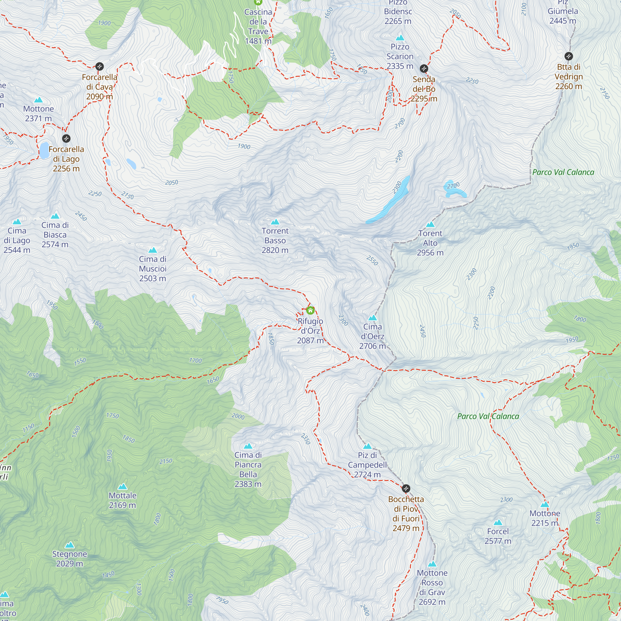 Rifugio d'Örz map