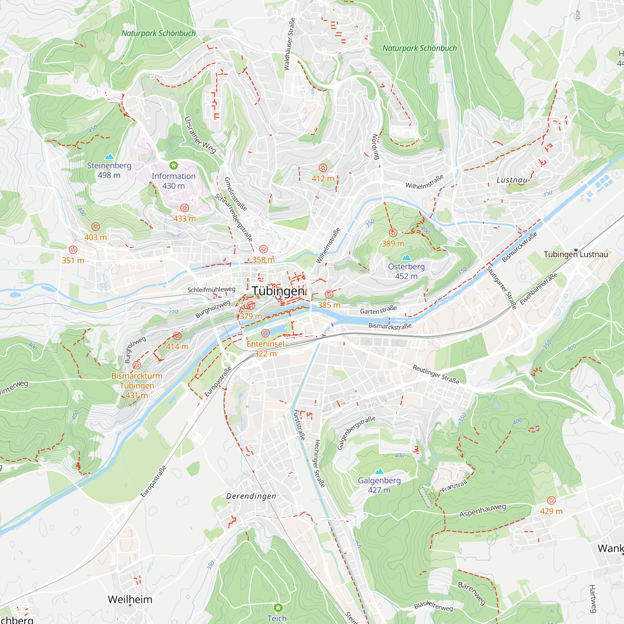 Verkehrsverein Tübingen map