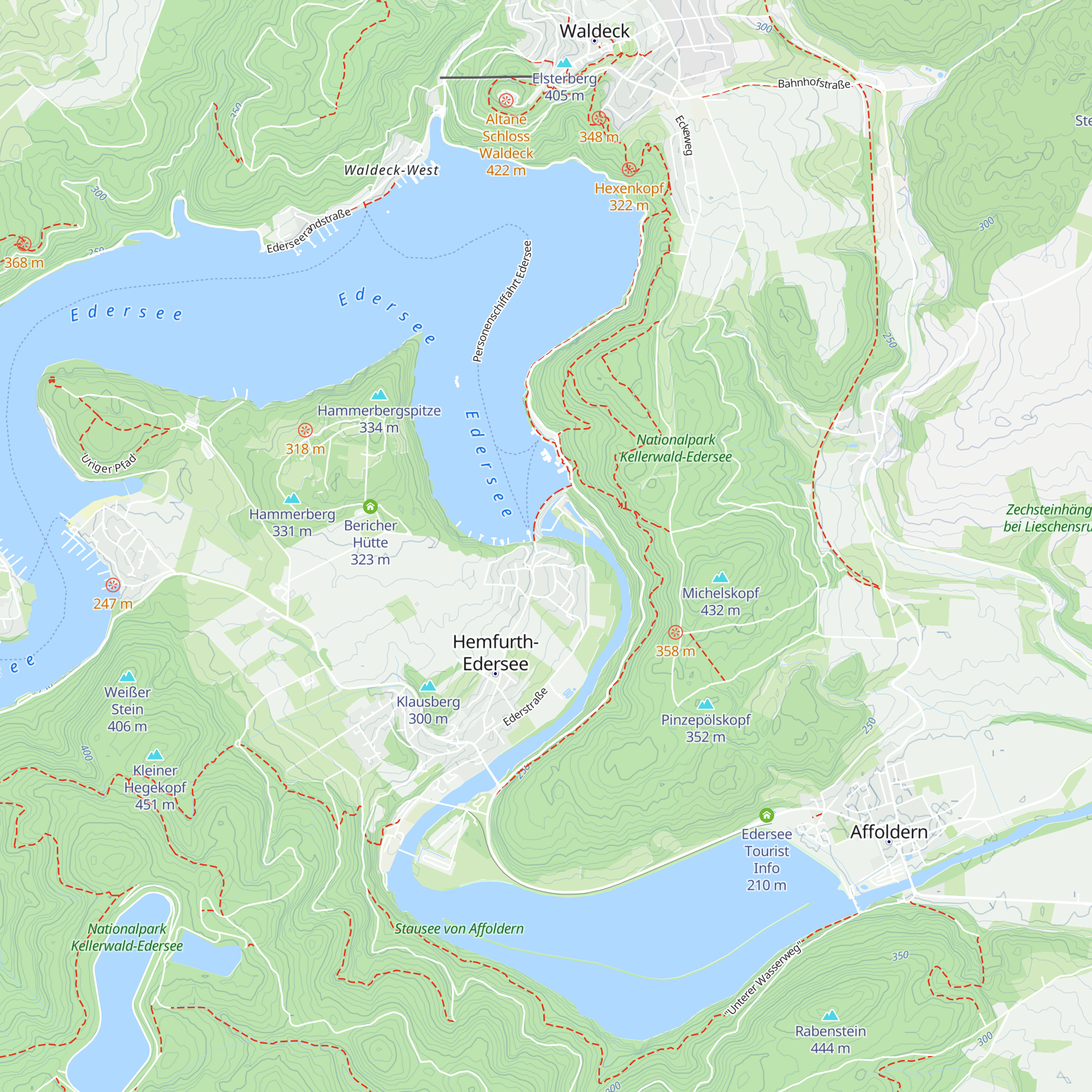 Besucherzentrum Edersee map