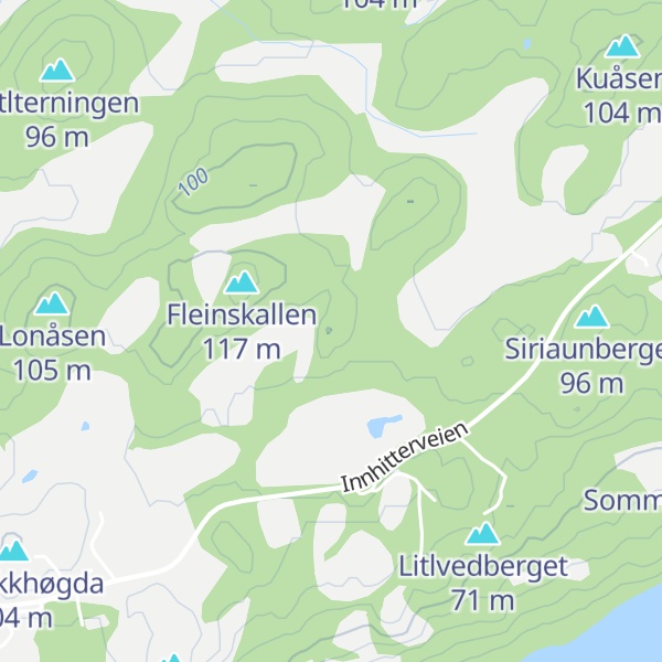 Map of Melkstadåsen