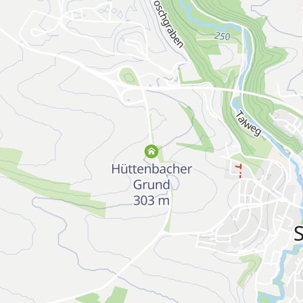 Map of Hüttenbacher Grund