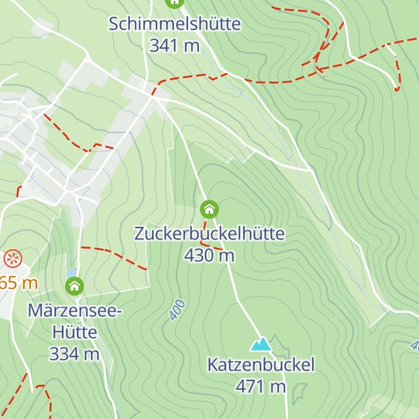Map of Zuckerbuckelhütte