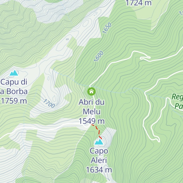 Map of Abri du Melu