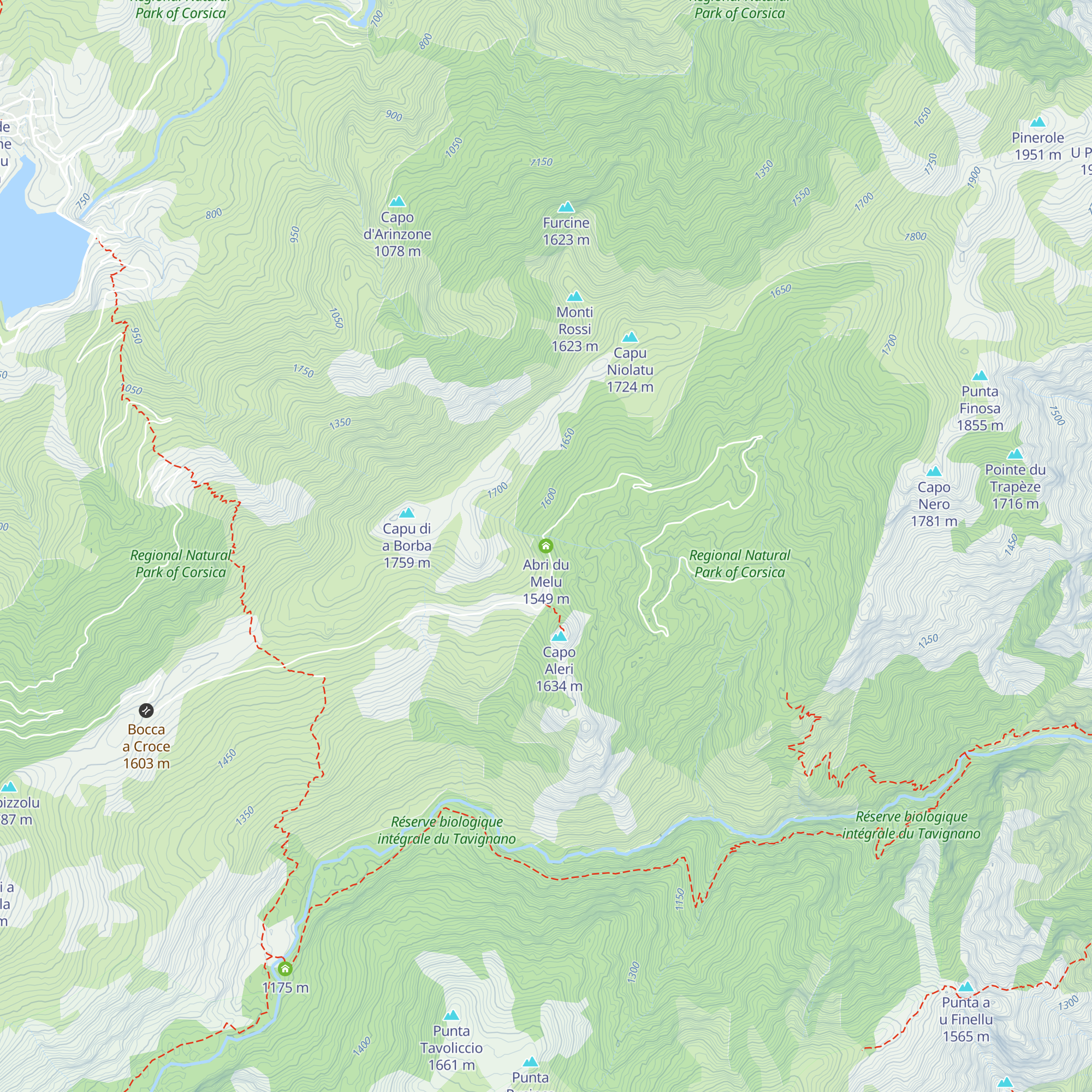 Abri du Melu map
