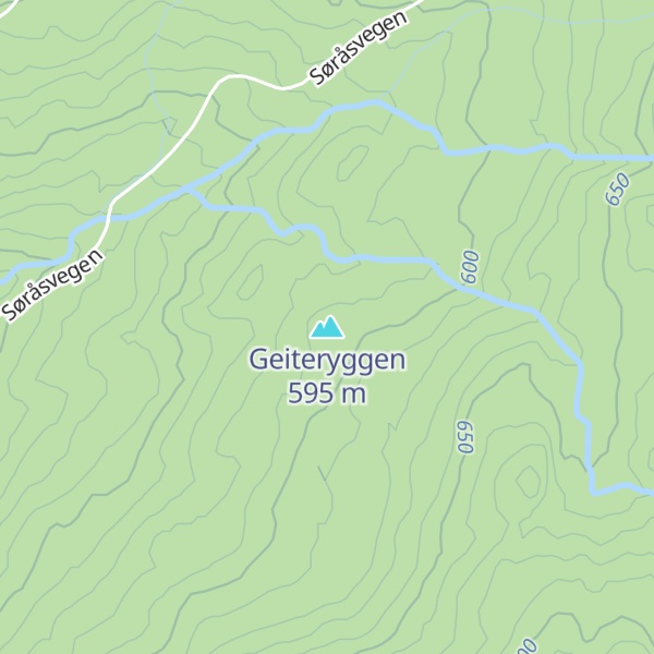 Map of Geiteryggen