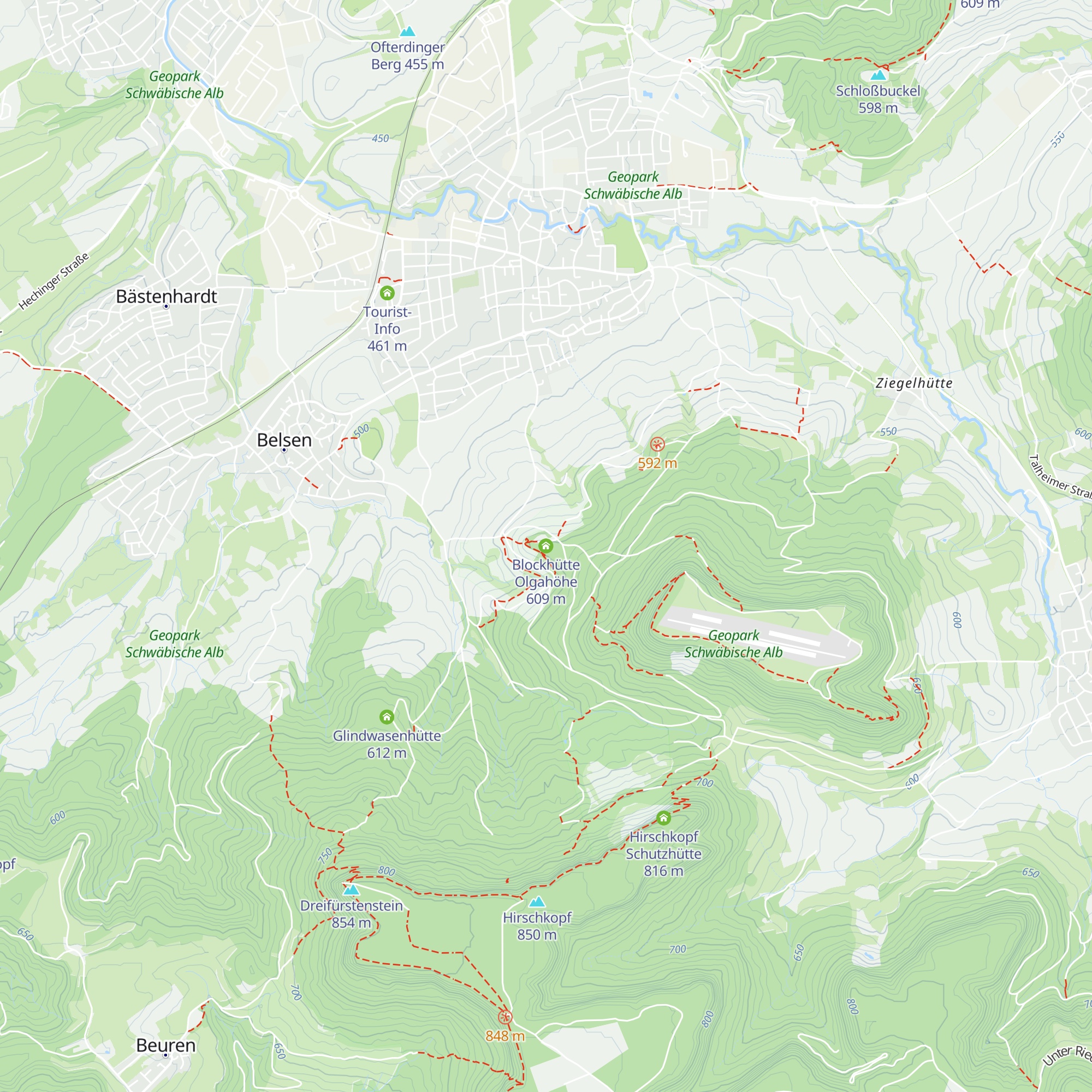 Blockhütte Olgahöhe map