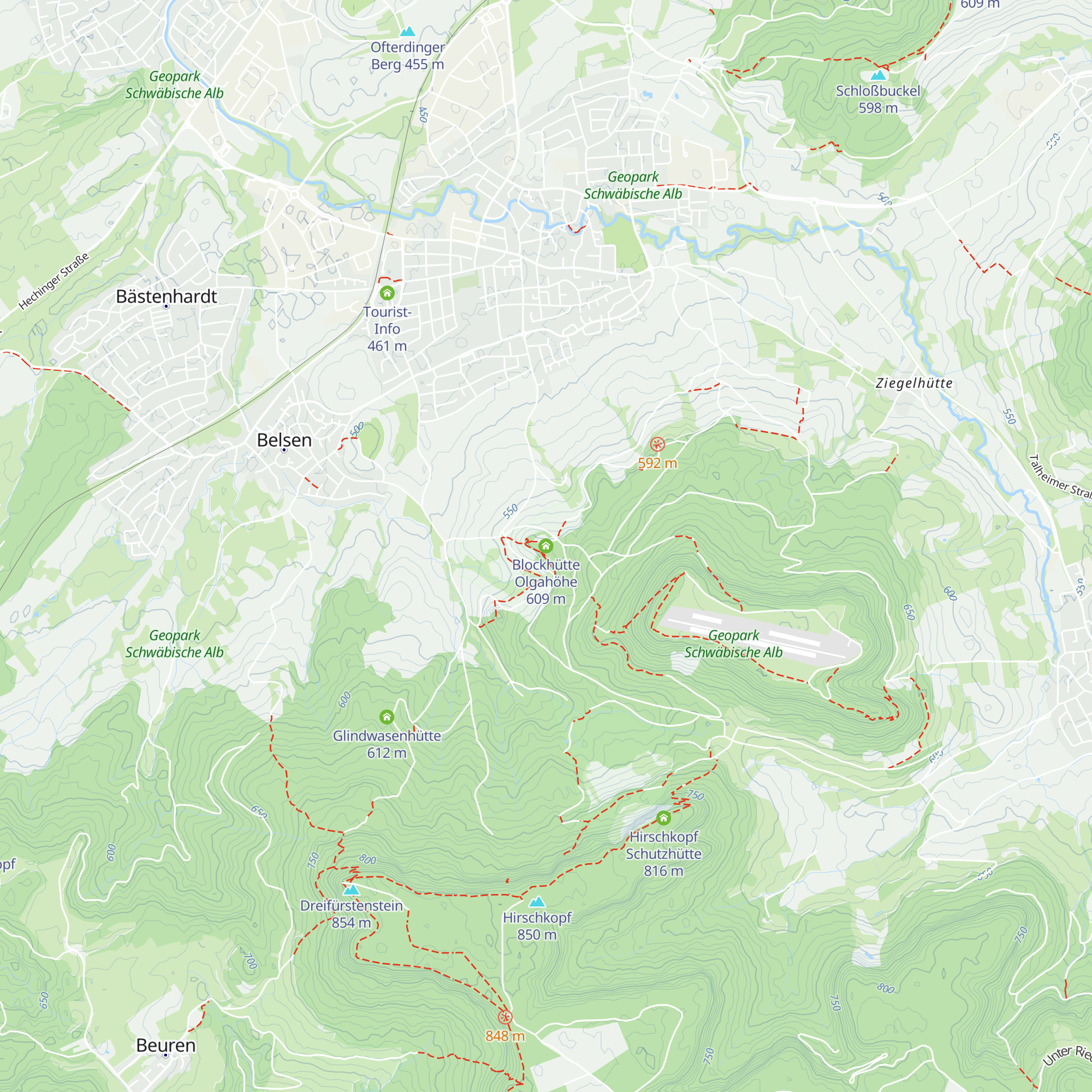 Blockhütte Olgahöhe map