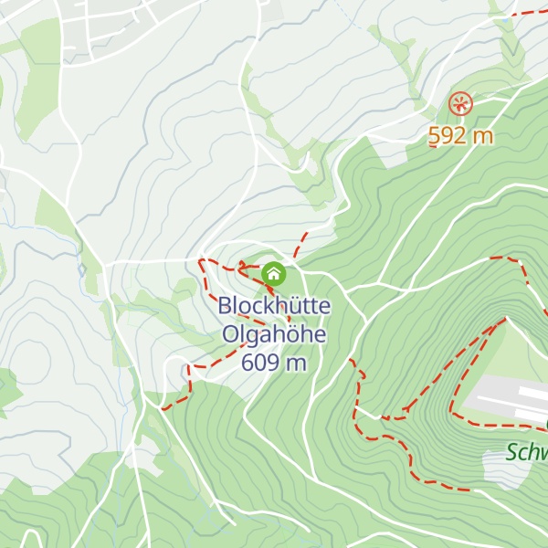 Map of Blockhütte Olgahöhe