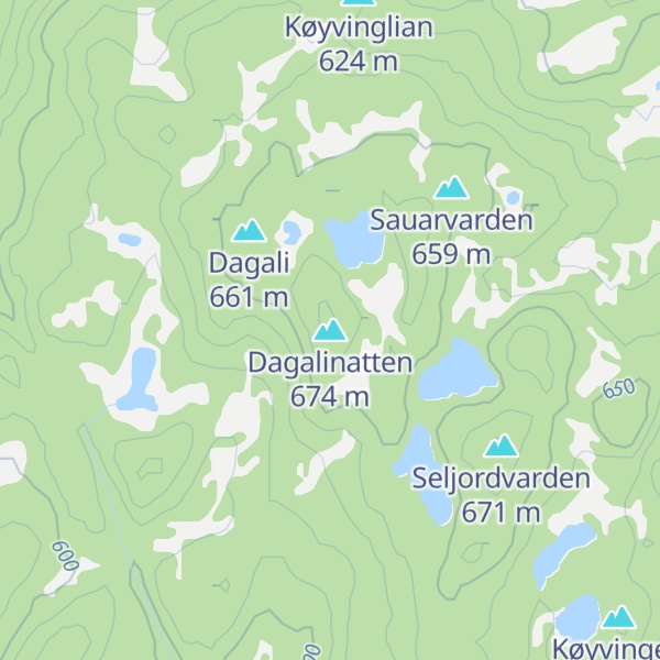 Map of Dagalinatten