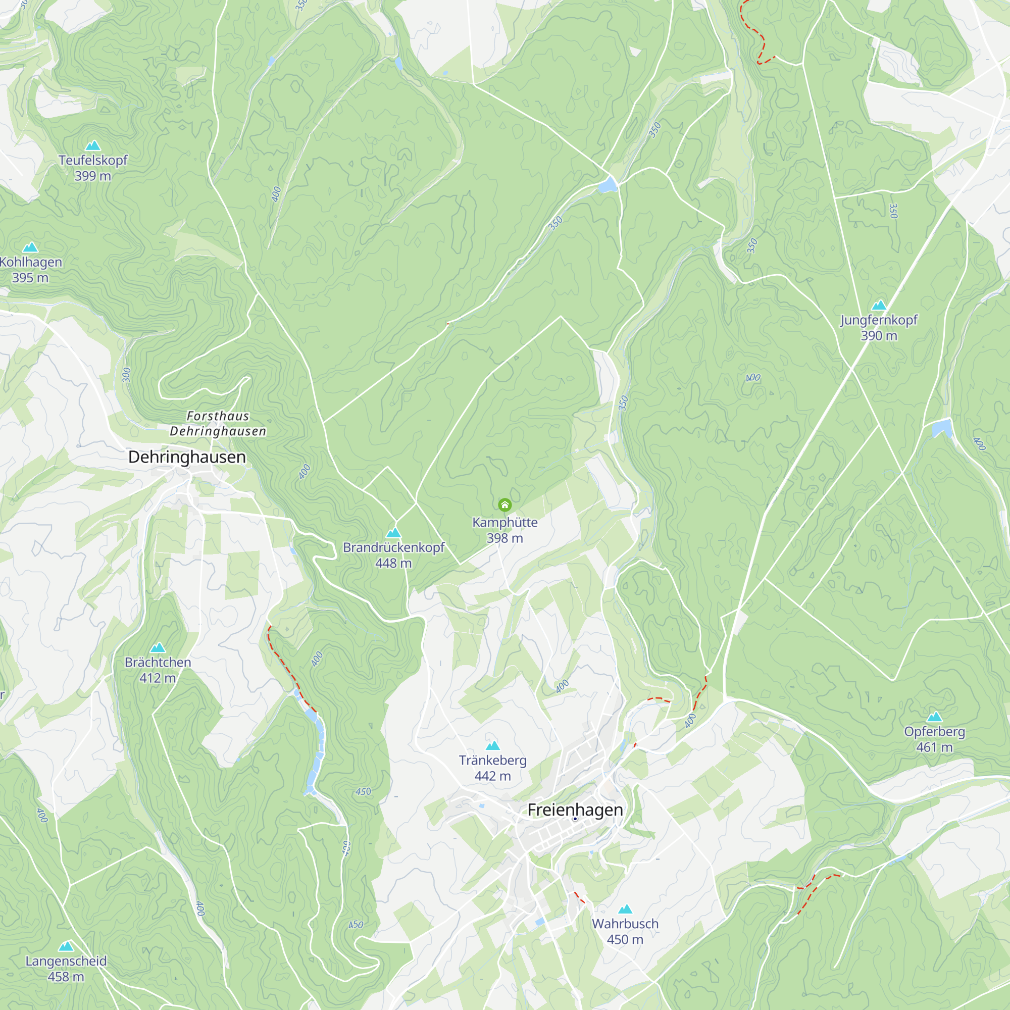 Kamphütte map
