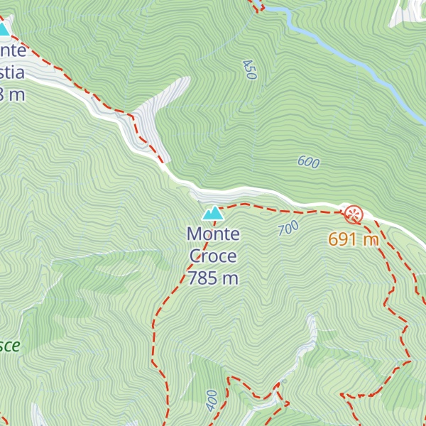 Map of Monte Croce