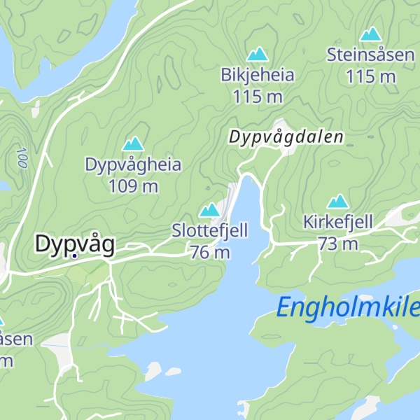 Map of Slottefjell