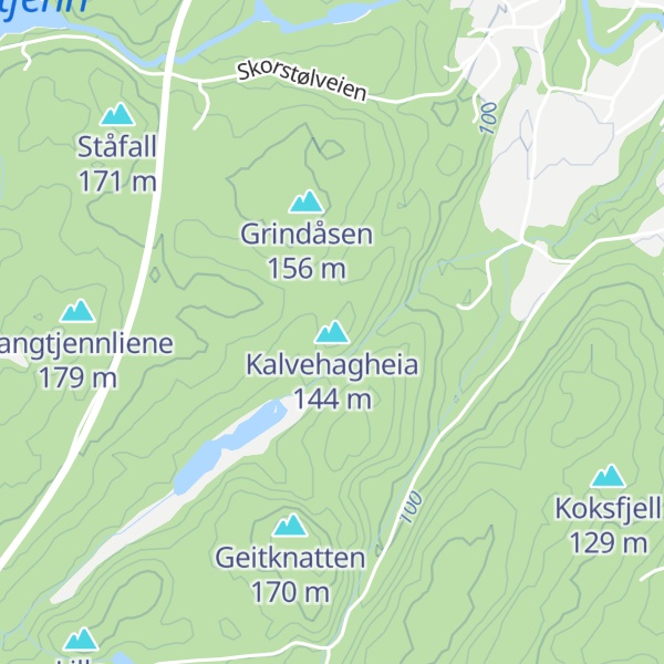 Map of Kalvehagheia