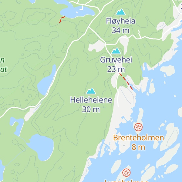 Map of Helleheiene