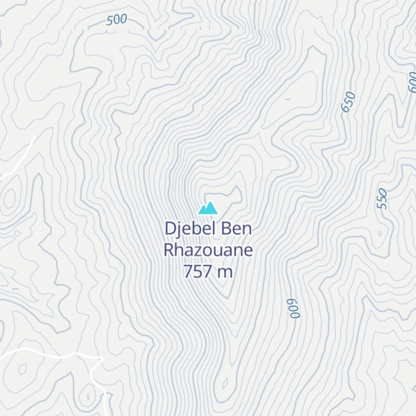 Map of Djebel Ben Rhazouane