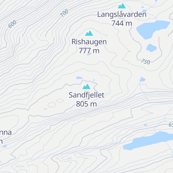 Map of Sandfjellet
