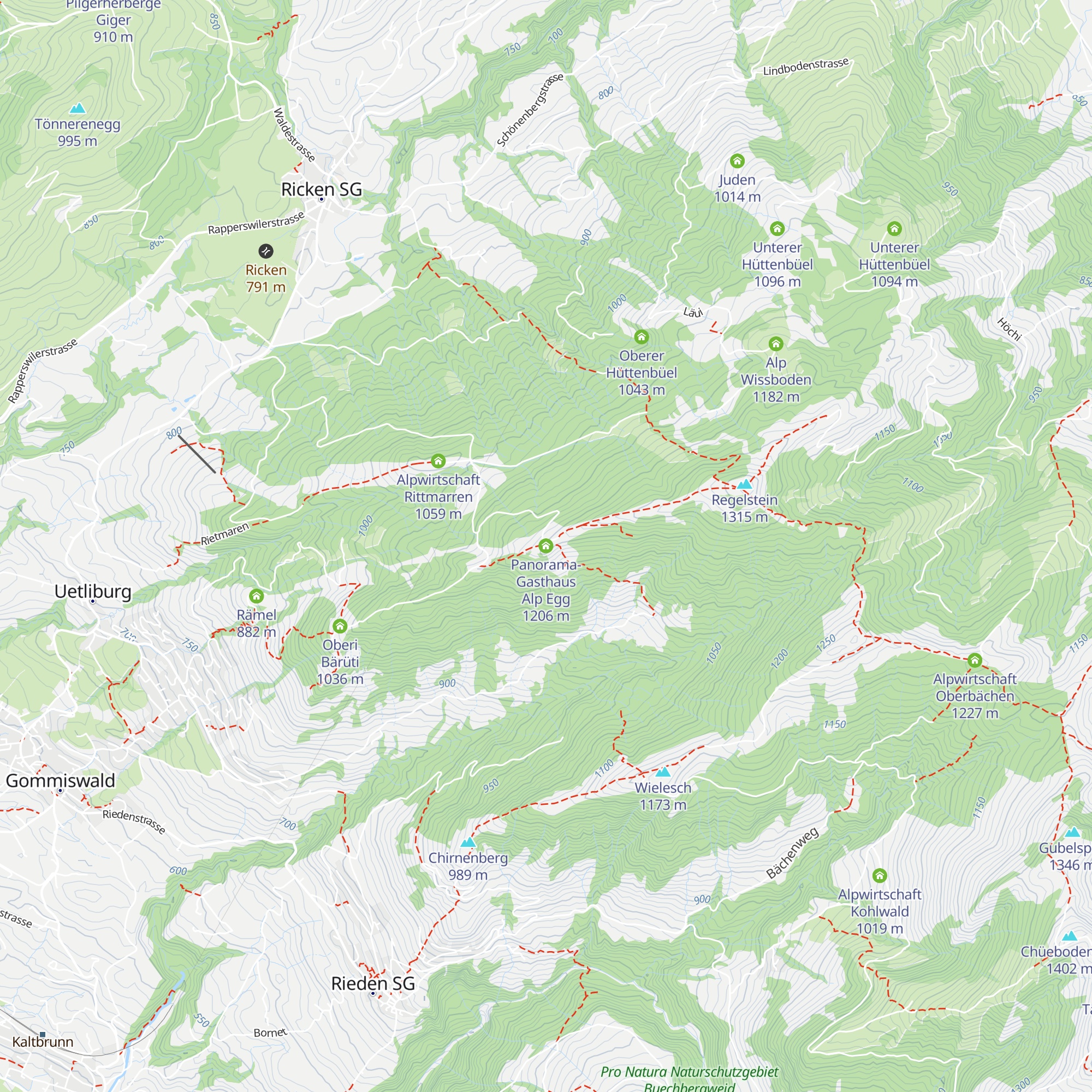 Panorama-Gasthaus Alp Egg map