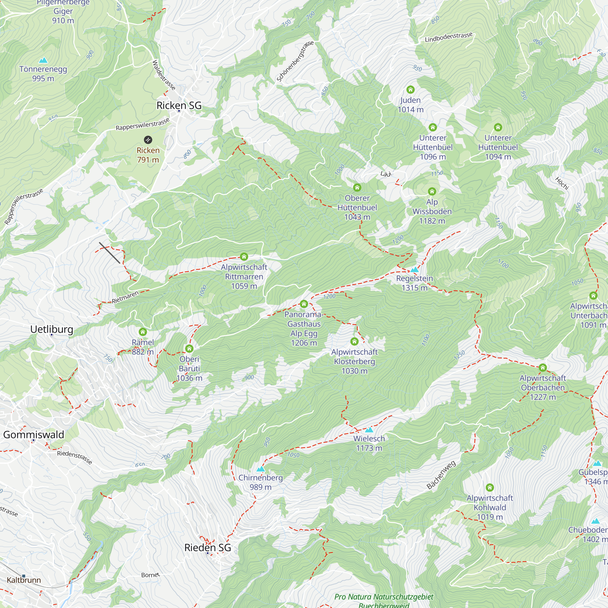 Panorama-Gasthaus Alp Egg map
