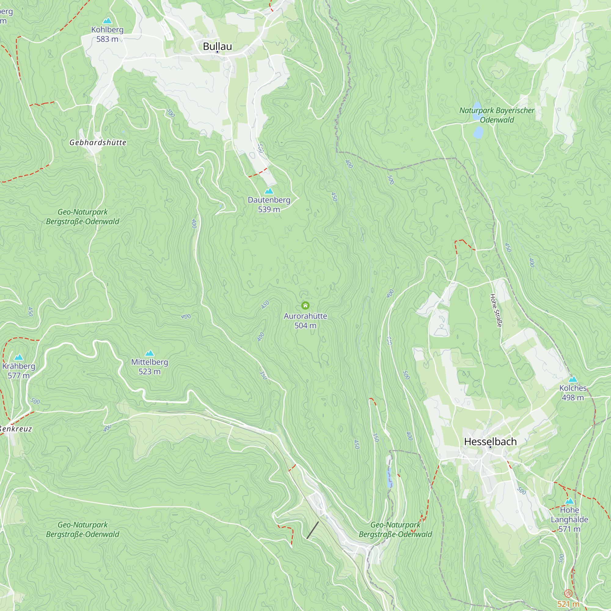 Aurorahütte map