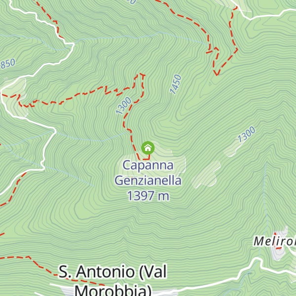 Map of Capanna Genzianella