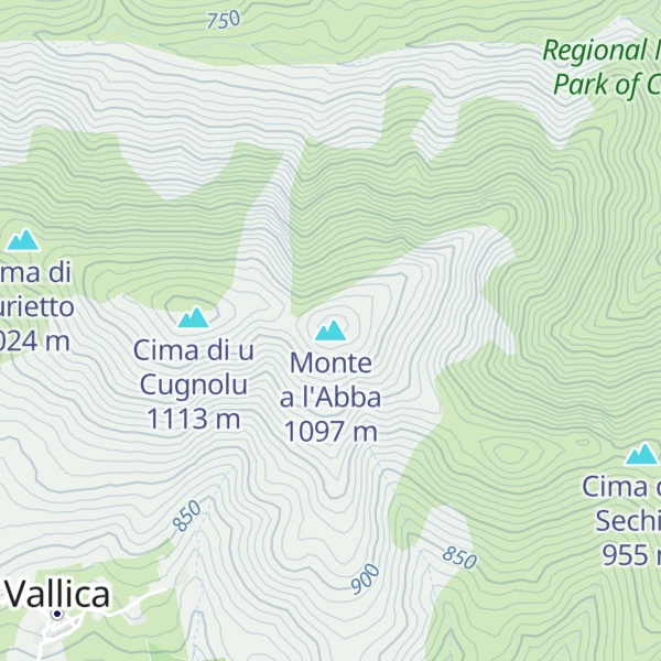 Map of Monte a l'Abba