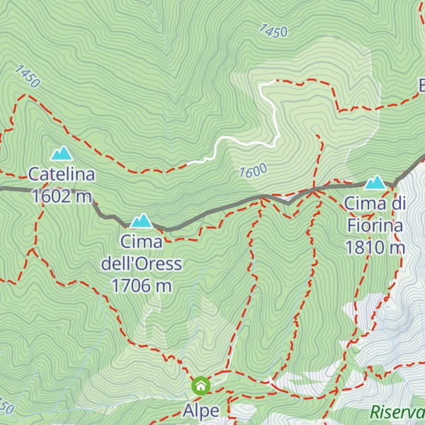 Map of Cima Mosè