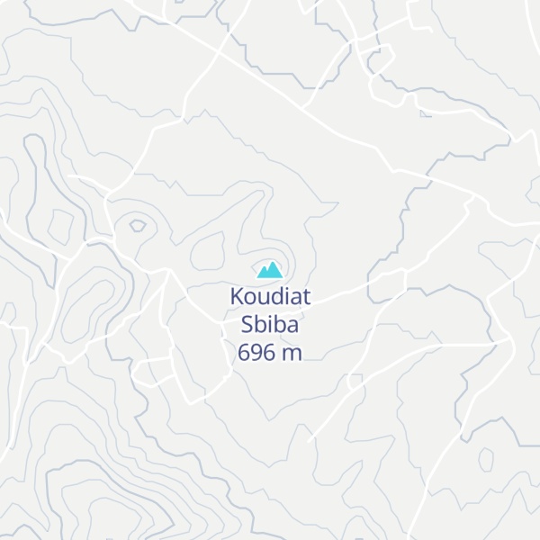 Map of Koudiat Sbiba