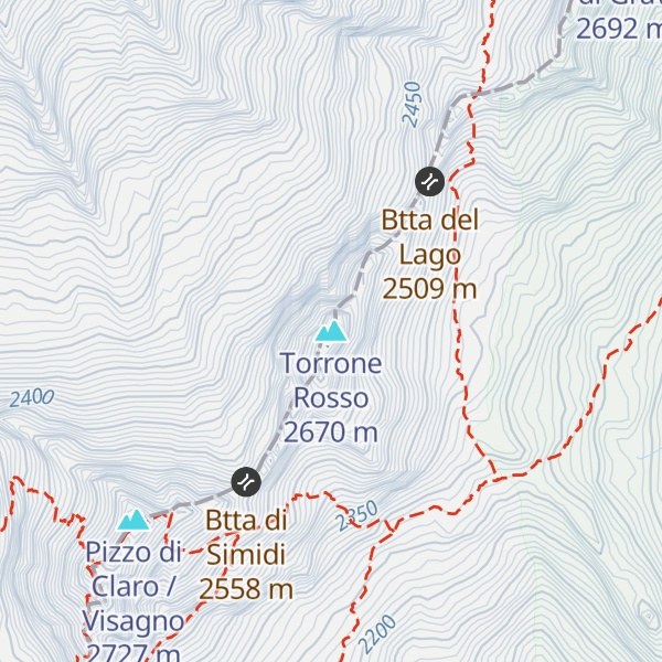 Map of Torrone Rosso