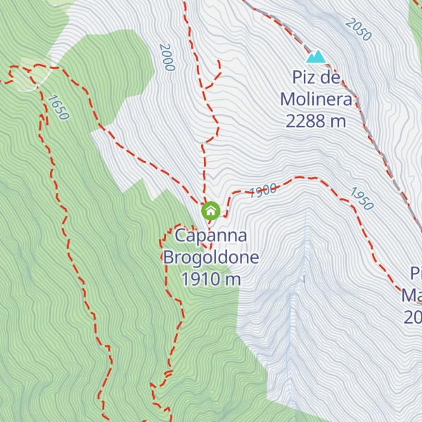 Map of Capanna Brogoldone