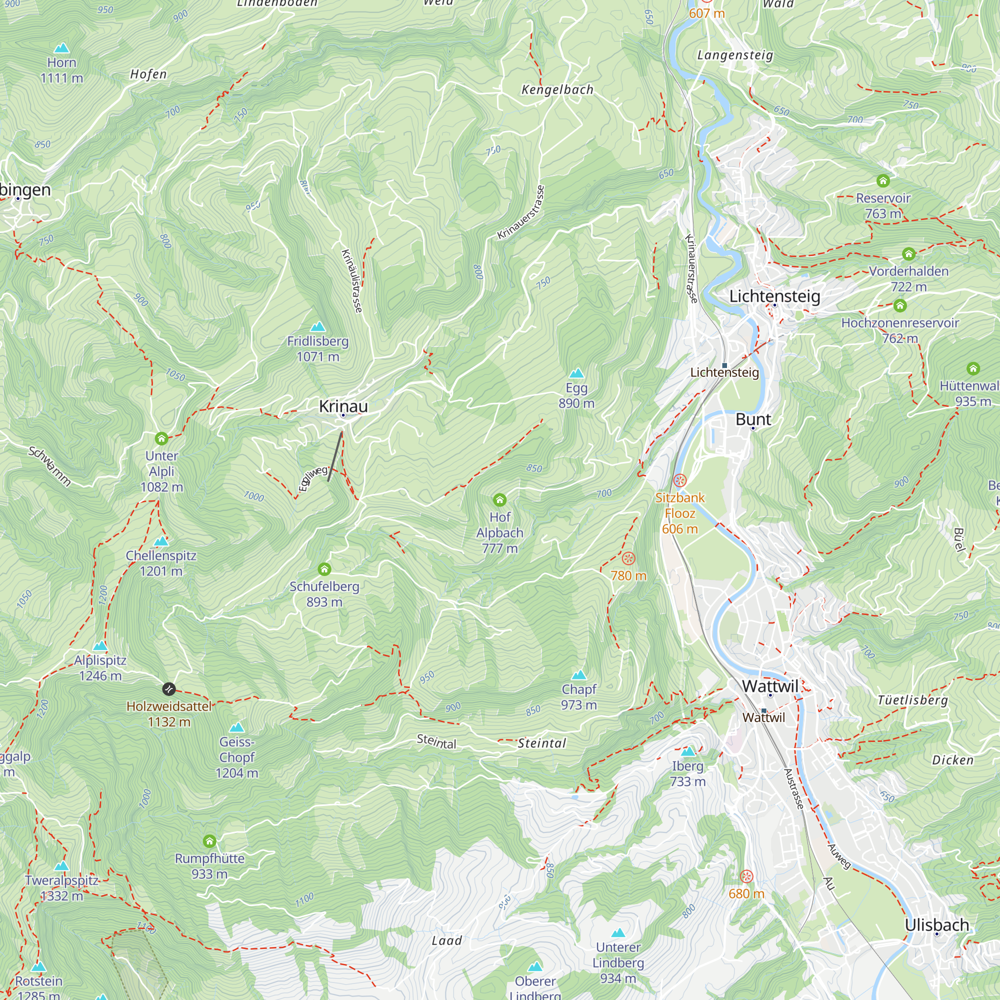 Hof Alpbach map