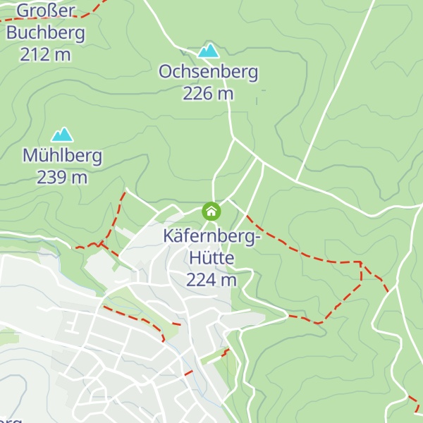 Map of Käfernberg-Hütte